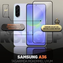 Wheat Grains Global Store Galaxy A36 Için Ekran Koruyucu 9h Sertlikte Anti-Static Temperli Cam Netlik ve Dokunmatiği Etkilemeyen Çizik ve Darbelere Karşı  A36 Ekran Koruyucu (2'li Paket)