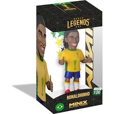 Yake Store Mınıx - Football Legends - Dünya Efsaneleri Şampiyonası #120 - Brezilya - Ronaldinho - Koleksiyon Figürü 12 cm