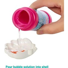 Yake Store Enchantimals Okyanus Krallığı Baloncuk Yapan Deniz Kızı Atlantia Bebek (17 Cm) ve Yunus Figürü, 3 Yaş ve Üzeri HFT24