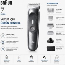 Braun Vücut Tıraş Makinesi Series 7, +6 Aksesuar, Kompakt, Smartlight, BG7550