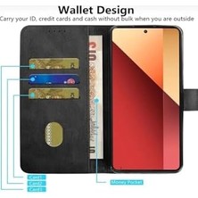 Yake Store -  Galaxy A17 ile Uyumlu 5g Kılıf 360 Tam Kaplar Deri Dokulu Kapaklı Cüzdan Standlı Kartvizitli Kopçalı