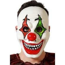 Yake Store Cadılar Bayramı Halloween Maske Palyaço Kırmızı Yeşil
