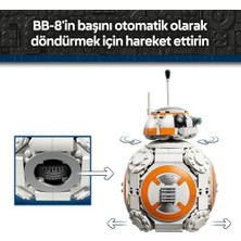 Yake Store Bb-8 Astromech Droidi 75452-10 Yaş ve Üzeri Çocuklar Için Standart Boyutlu Bb-8 Figürü Içeren Koleksiyonluk Yaratıcı Oyuncak Yapım Seti, Çocuklar Için Hediye Fikri (569 Parça)