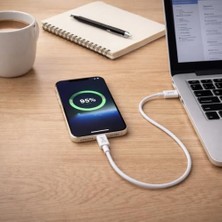 Wheat Grains Global Store Usb-C’den Lightning Şarj Kablosu 1 Metre | 27W Hızlı Şarj, 3.0A Güç Çıkışı | Örgülü Dayanıklı Tasarım, Akıllı ve Güvenli Şarj Desteği