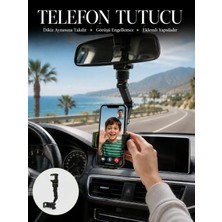Araç Içi Telefon Tutucu Dikiz Aynasına Takılan Sabit ve Ayarlanabilir