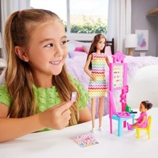 Yake Store Kariyer Oyun Setleri - Öğretmen Bebek Öğretmen , Kahverengi Saçlı Bebek, 1 Çocuk Figürü ve Öğretim Aksesuarları JCR76