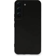 Yake Store Galaxy S23 ile Uyumlu Kapak Içi Kadife Kamera Korumalı Lansman Silikon Kılıf - Siyah
