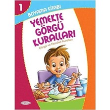 Wheat Grains Global Store Boyama Kitabı 1 - Yemekte Görgü Kuralları: Görgü ve Nezaket Kuralları (Pastel Boya Hediyeli)