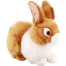 Yake Store Animals Of The World Tavşan Peluş Oyuncak, Açık Kahverengi, 23CM