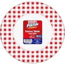 Yake Store Piknik Kullan-At Karton Tabak 21 cm Büyük 10'lu 1495