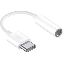Wheat Grains Global Store Type-C (Usb C) To 3.5mm Aux Dönüştürücü Adaptör Kulaklık Dönüştürücü Beyaz