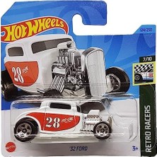 Yake Store - ´32 Ford - Retro Racers 7/10 - HKH04 - Short Card - Socal - Beyaz - Mattel 2023
