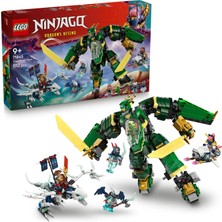 Yake Store Lloyd’un Jet Robotu 71845-9 Yaş ve Üzeri Ninja Tutkunu Çocuklar Için 5 Minifigür ve Ejderha Figürü Içeren Yaratıcı Oyuncak Yapım Seti, Doğum Günü Hediyesi (1112 Parça)