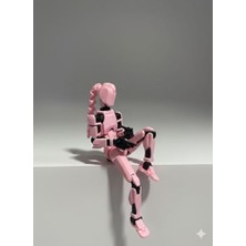 Yake Store Female Dummy 13 Saçlı Pembe Robot Figür – Eklemli Koleksiyon Aksiyon Modeli