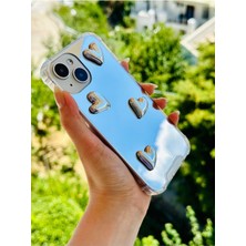 Yake Store Iphone 14 Plus - 15 Plus ile Uyumlu Aynalı Tasarımlı Kenarları Silikon Kılıf