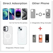 Wheat Grains Global Store Cep Telefonu Boyun Askısı Self Çekim| 16X Neodimyum Mıknatıs, Cilt Dostu Silikon, Magsafe ile Uyumlu, Titreşim Önleyici Askı, Bilek Askısı ile Rahat ve Güvenli Taşıma, SCS-NH001, Gri