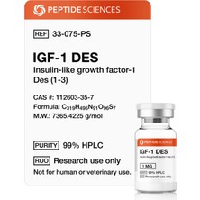 Peptide Sciences Igf-1 Des 1mg