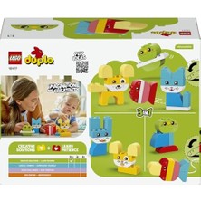 Yake Store Ilk 3'ü 1 Arada Yaratıcı Sevimli Hayvanlar 10477-1.5 Yaş ve Üzeri Çocuklar Için Köpek, Kedi ve Tavşan Dahil 8 Hayvan Oluşturma Seçeneği Içeren Oyuncak Yapım Seti, Hediye Fikri (24 Parça)