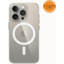 Wheat Grains Global Store Animasyonlu Sararmaz Magsafe Kılıf Şeffaf iPhone 15 Pro Max ile Uyumlu