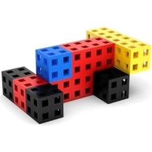 Yake Store Meli 100 Adet Küp Yapı Taşı Seti, 3 Yaşından Büyük Çocuklar Için Yaratıcı Oyuncak, 3D Yapı, 8 Farklı Renk Seçeneği, Ölçüler: 2 x 2 x 2 Cm, Bpa Içermez, Ce Sertifikalı