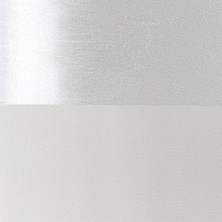 Yake Store Exclusive Home Navaro Çizgili Şeffaf Gromet Üst Perde Panel Çifti, 137 cm x 213 Cm, Kış Beyazı