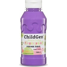 Yake Store Childgen Süper Yıkanabilir Parmak Boyası 350 ml Şişe Mor