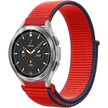 Watch 22MM Hasırlı Cırtcırtlı Kordon - Kırmızı