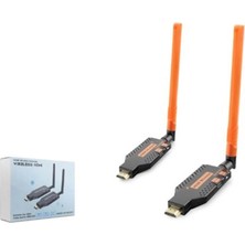 Hadron HDX1382 Kablosuz HDMI Görüntü Aktarım Seti 1080P 150 M Siyah (Kdo)