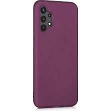 Wheat Grains Global Store Matte Silicone  Galaxy A52 Için Kılıf Mor [galaxy A52 ile Uyumlu Kılıf - Mor]