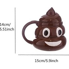 Yake Store Senon Poo Kaka Emoji Kupa Bardak Tasarım Kupa Dekoratif Hediyelik