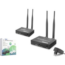 Hadron HDX1444 Kablosuz HDMI Görüntü Aktarım Seti Loop-Out Ir 1080P 200 M Siyah (Kdo)