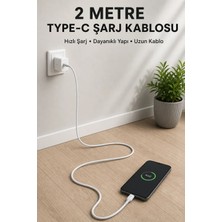 Usb-A To Type-C 2 Metre Hızlı Şarj Kablosu
