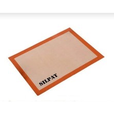 Wheat Grains Global Store 1 Silikon Yanmaz Yapışmaz Pişirme Matı 40 * 30 Silikon Muffin Gri