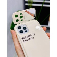 Yake Store Iphone 12 Pro ile Uyumlu Aynalı Darbe Önleyici Kamera Korumalı Silikon Kılıf