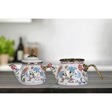 Wheat Grains Global Store Defne Mini Model Emaye Çaydanlık
