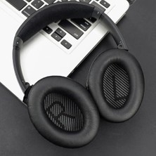 Yake Store Bose ile Uyumlu Quietcomfort 35 (QC35) & Quiet Comfort 35 Iı (QC35 Ii) Için Suni Deri Kulaklık Pedi Hafızalı Yüksek Kaliteli Materyal Kulaklık Süngeri