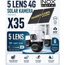 Wificam Inox X35 5 Lensli 6 Motorlu Hibrit Zoom 4g Solar Kamera
