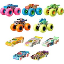 Yake Store Trucks Karanlıkta Parlayan Araçlar Paketi   Trucks Karanlıkta Parlayan Araçlar Paketi 5 Adet  Trucks Aracı ve 5 Adet Araba Içeren Çoklu Paket HCB57
