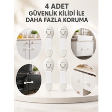 Armüz 4'lü Esnek Kayışlı Çocuk Güvenlik Kilidi Pratik ve Güvenli Kullanım