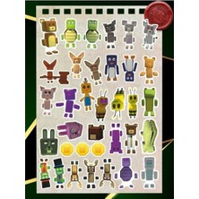 Yake Store Super Bear Adventure Çocuk Sticker Seti 35 Adet | Renkli & Eğlenceli | Suya Dayanıklı