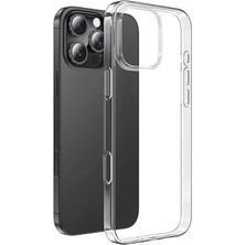 Wheat Grains Global Store Apple ile Uyumlu iPhone 16 Pro Kılıf Zore Süper Silikon Kapak Şeffaf