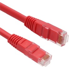 Vcom NP611B-R-5.0 Cat6 5.0mt Kırmızı Utp Patch Kablo (Kdo)