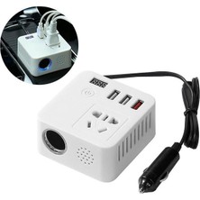 Çok Fonksiyonlu USB Araç Invertörü 12V/24V 220V