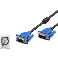 Hadron HDX7848 VGA Kablo Od 6.0 mm 3+4 10MT - Siyah Mavi (Kdo)