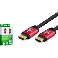 Hadron HDX2038 HDMI Kablo Pvc 4K Od8.0 3m Siyah (Kdo)