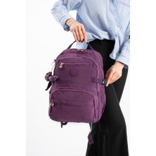 Baginn Unisex Klinkır Okul Çantası Lise Ortaokul Üniversite Sırt Çantası 40*30 cm Hafif Kumaş Çok Cepli