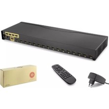 Hadron HDX1379 16 Port  HDMI Kvm Switch Ir Uzaktan Kumanda  4K Çözünürlük (Kdo)