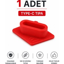 Tablet Telefon Tablet Type C Şarj Portu Toz Tıpası – Cihaz Koruyucu Esnek Tıpa (1 Adet