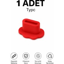 Emre Bilişim Tablet Telefon Tablet Type C Şarj Portu Toz Tıpası – Cihaz Koruyucu Esnek Tıpa (1 Adet
