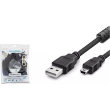 Nodar Hadron HDX7520 USB Mini V3-5pin To USB Kablo 5m Siyah (Kdo)